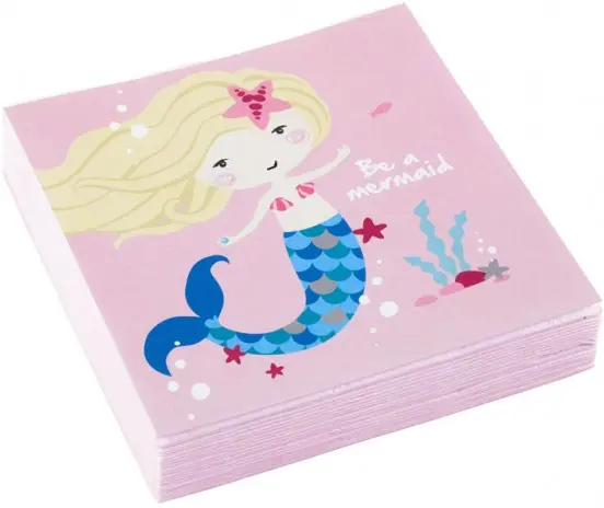 Mermaid Napkins, 20-pack, 24.7*24.7 cm product photo