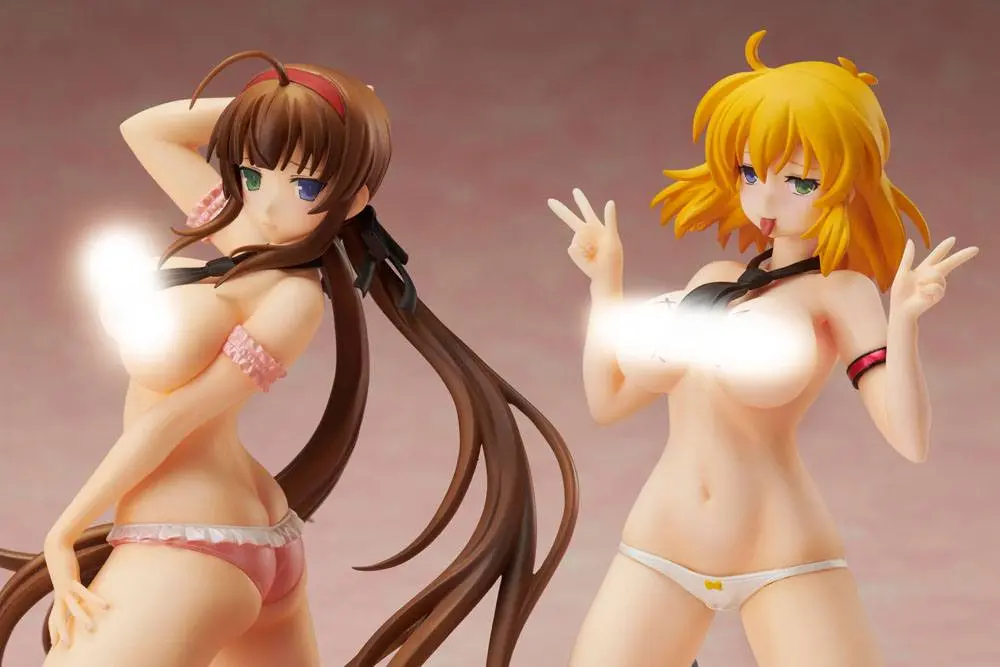 Senran Kagura NewWave Gburst PVC Statue 1/10 Ryobi x Ryona Bare Body Sailor Uniform Ver. 19 cm product photo