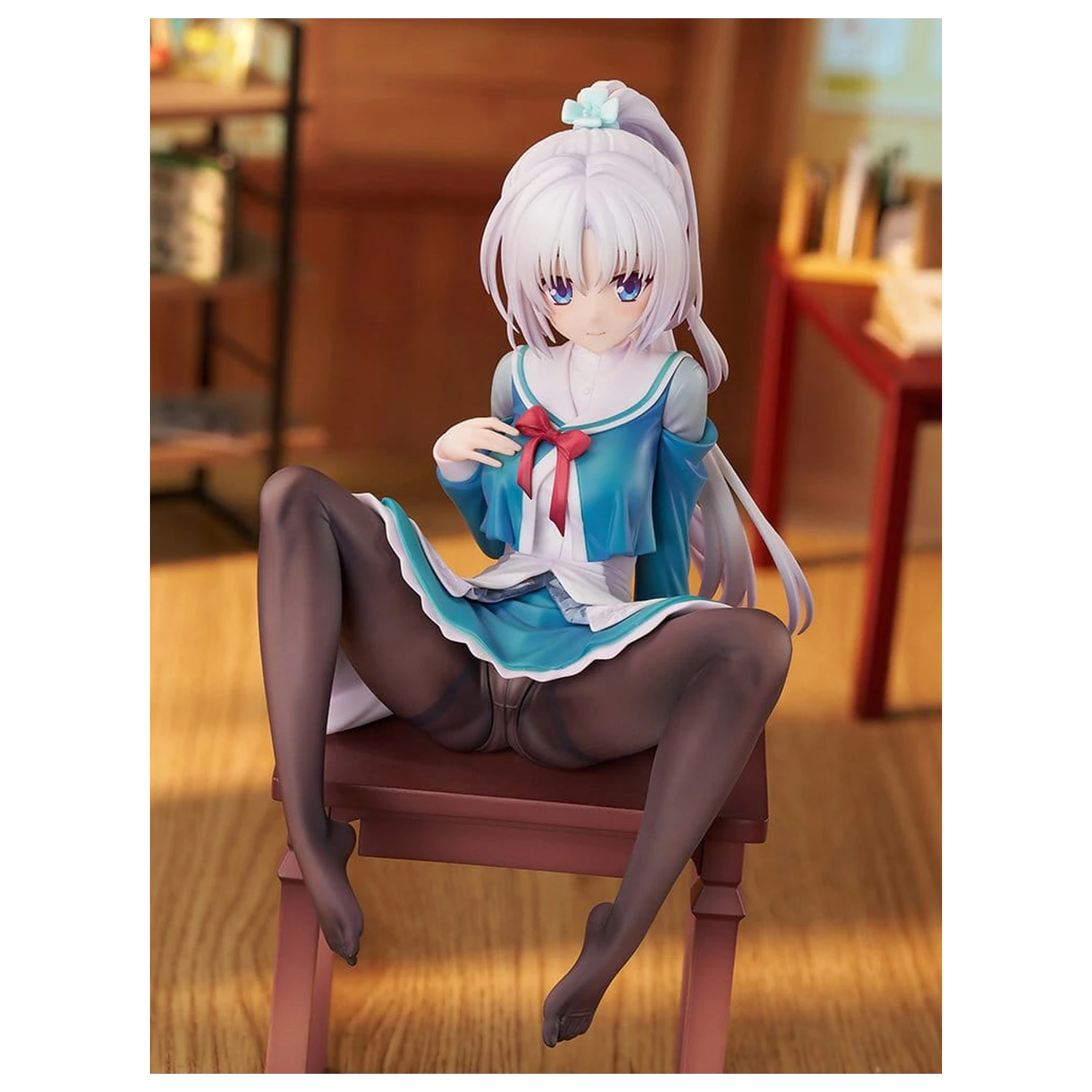 Senren*Banka PVC Figure 1/7 Yoshino Asatake Animal Ears School Uniform Ver. 21 cm product photo