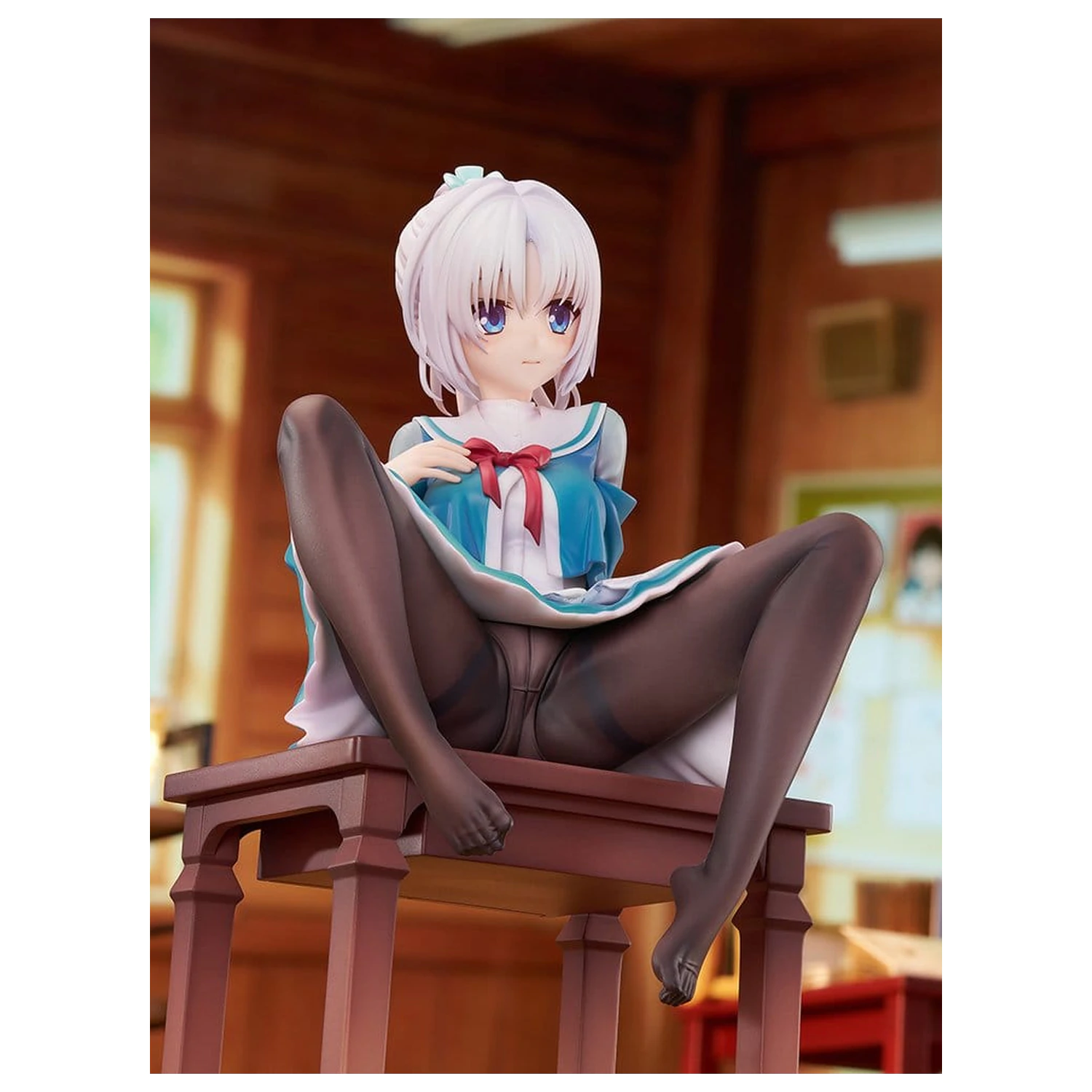 Senren*Banka PVC Figure 1/7 Yoshino Asatake Animal Ears School Uniform Ver. 21 cm product photo