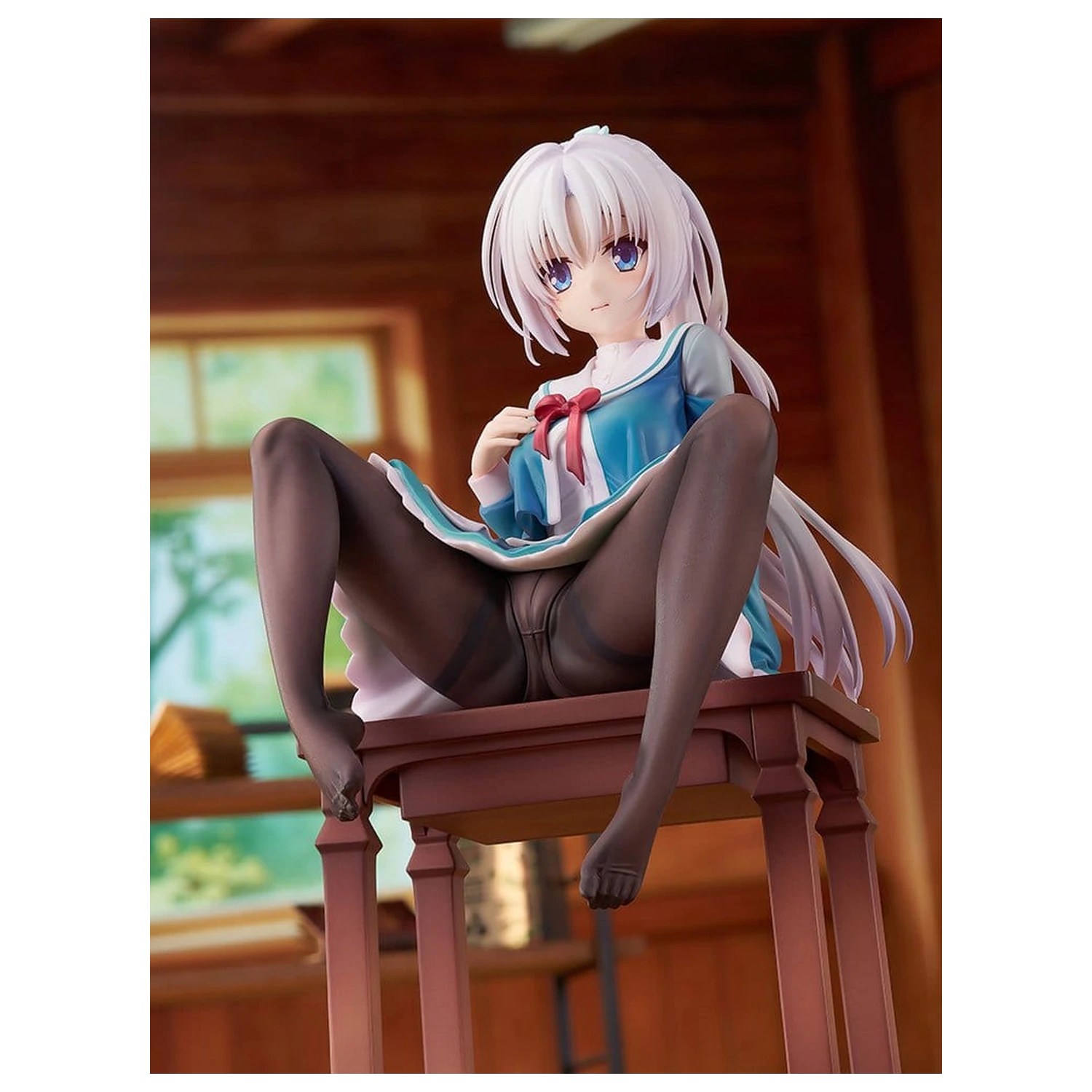 Senren*Banka PVC Figure 1/7 Yoshino Asatake Animal Ears School Uniform Ver. 21 cm product photo