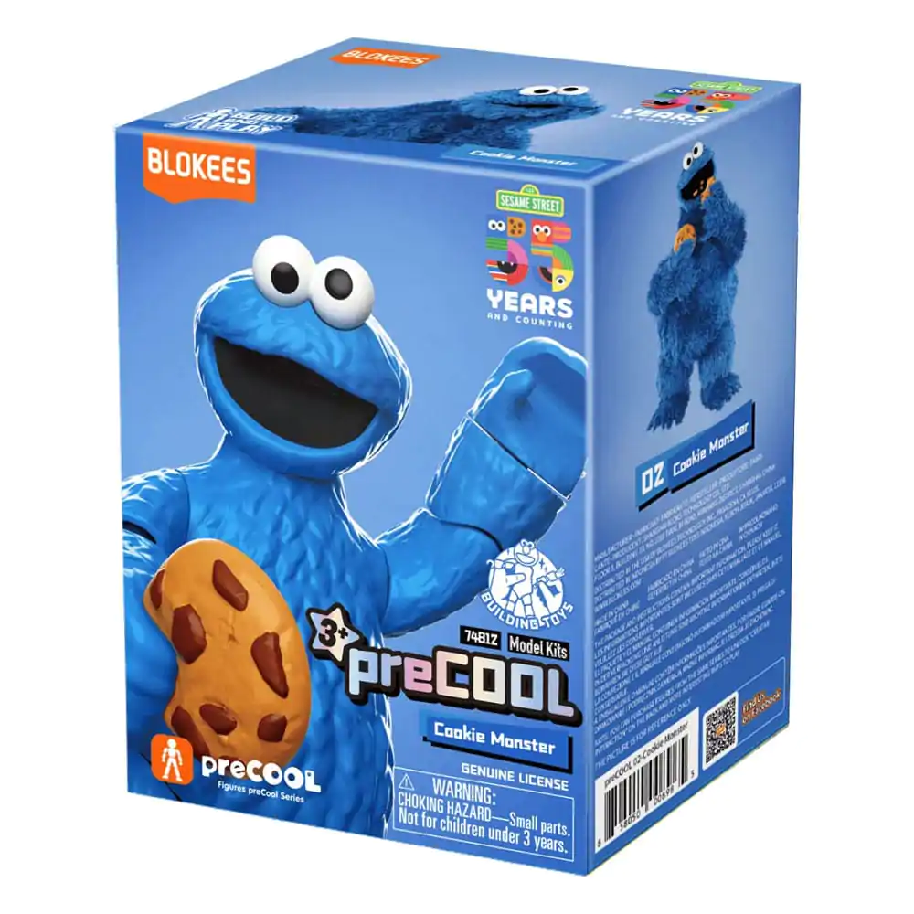 Sesame Street Blokees PreCool Series 1 Plastic Model Kit 02 Cookie Monster 13 cm product photo