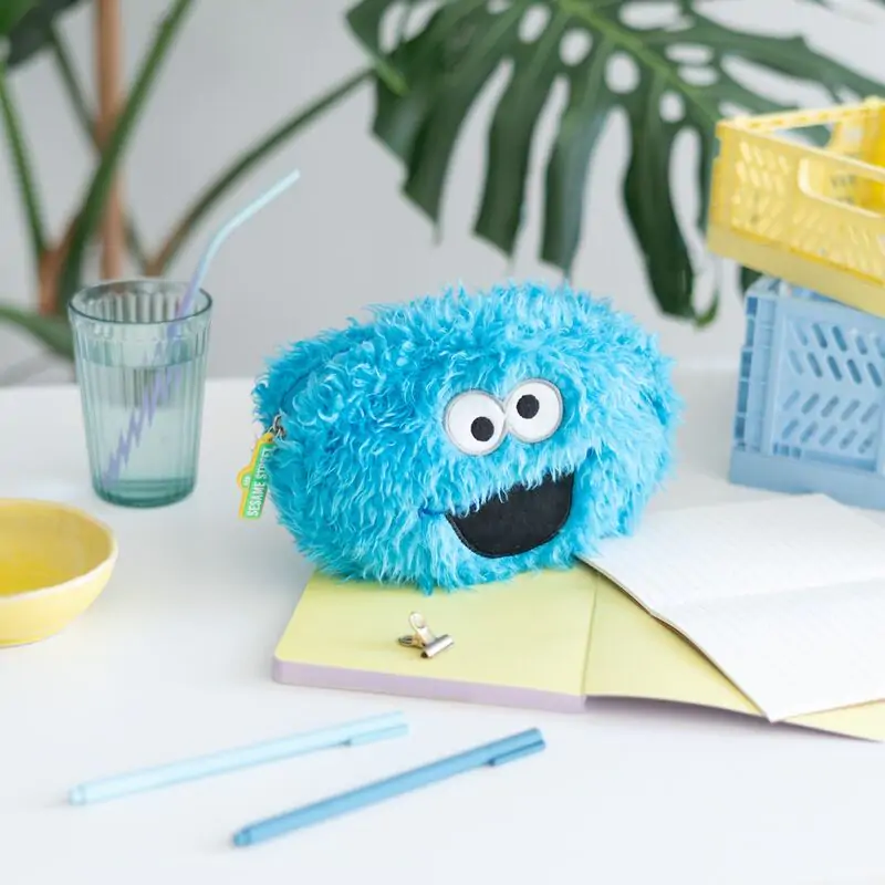 Sesame Street Cookie Monster plush pencil case product photo