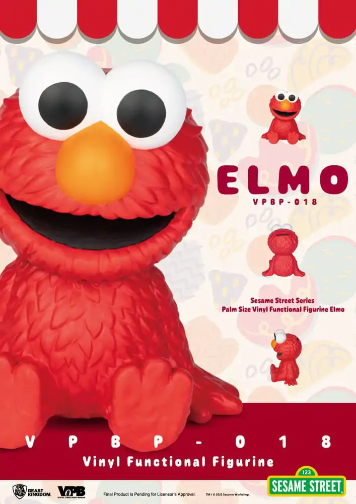 Sesame Street Piggy Vinyl Bank Elmo 12 cm  product photo