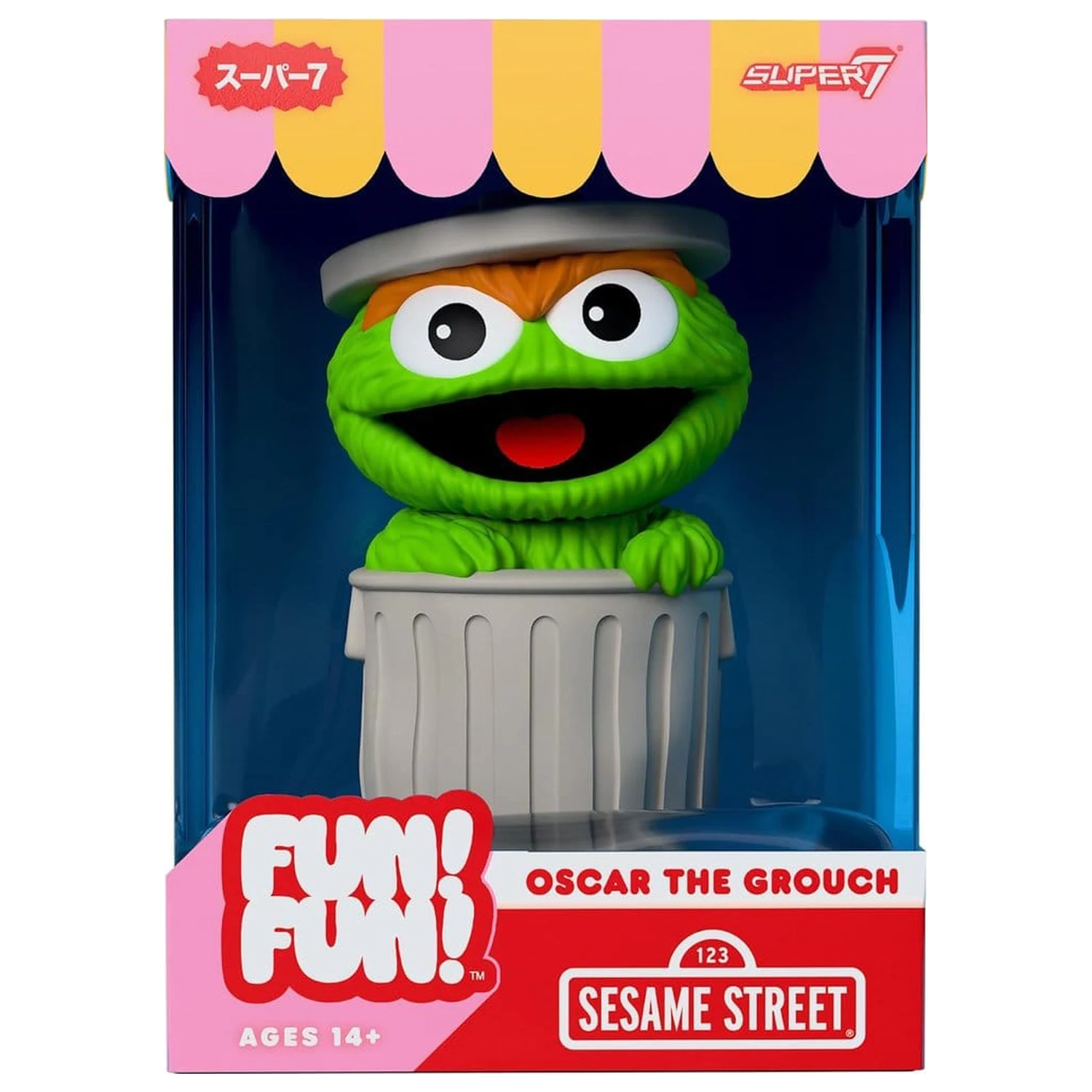 Sesame Street Fun! Fun! Soft Vinyl Figure Wave 01 - Oscar the Grouch 18 cm product photo