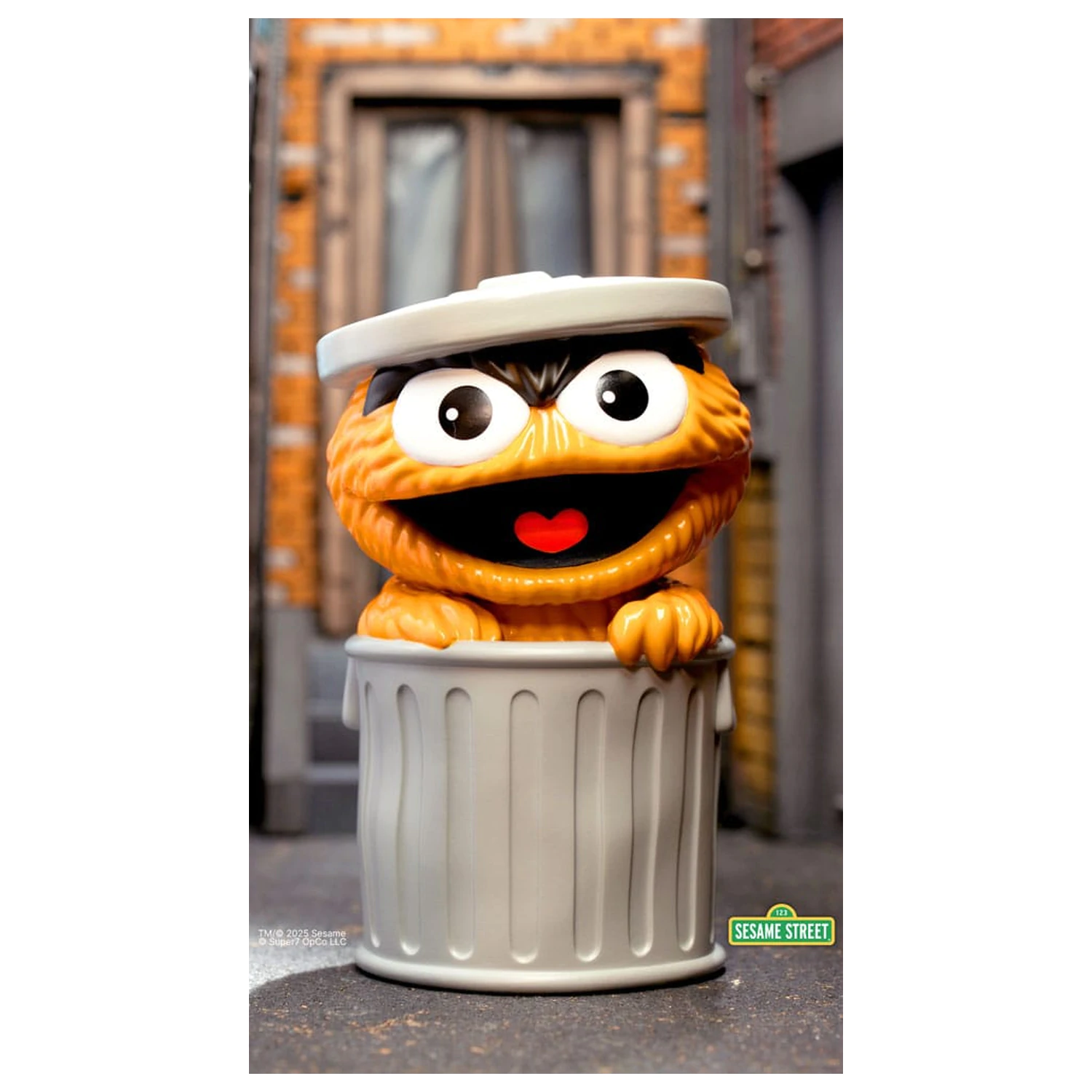 Sesame Street FUN! FUN! Vinyl Figure Oscar the Grouch (Orange) 13 cm     product photo