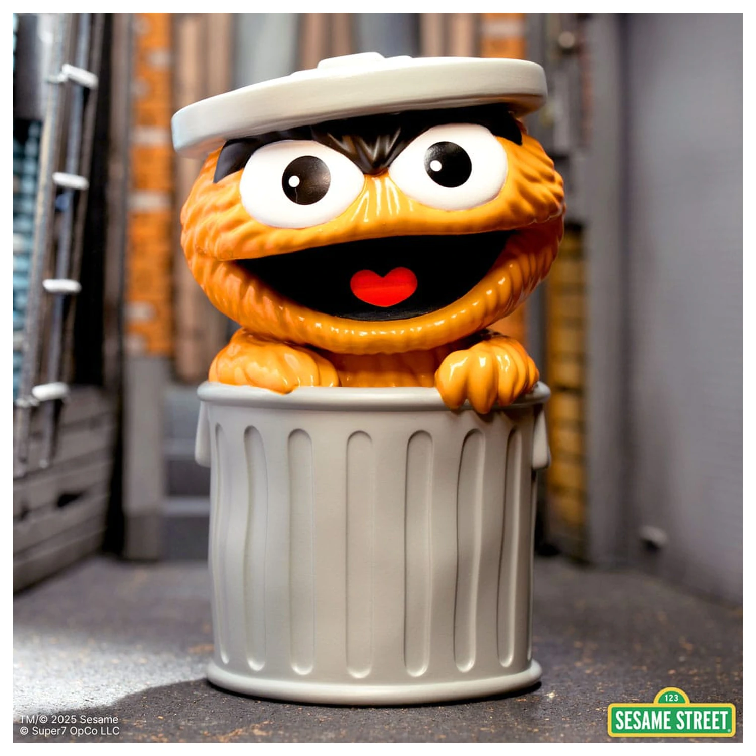 Sesame Street FUN! FUN! Vinyl Figure Oscar the Grouch (Orange) 13 cm     product photo