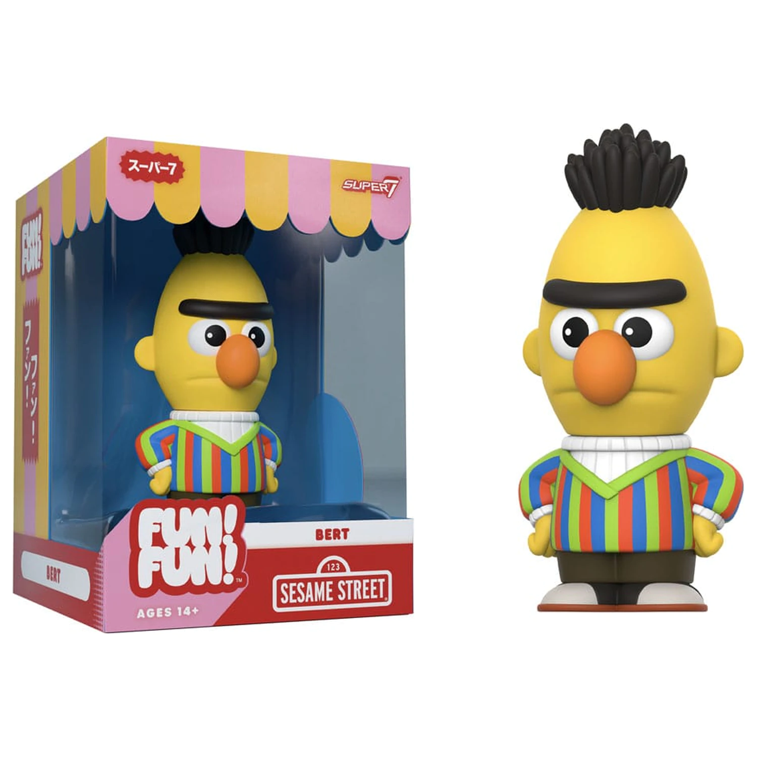 Sesame Street FUN! FUN! Vinyl Figure Wave 02 Bert 13 cm   product photo
