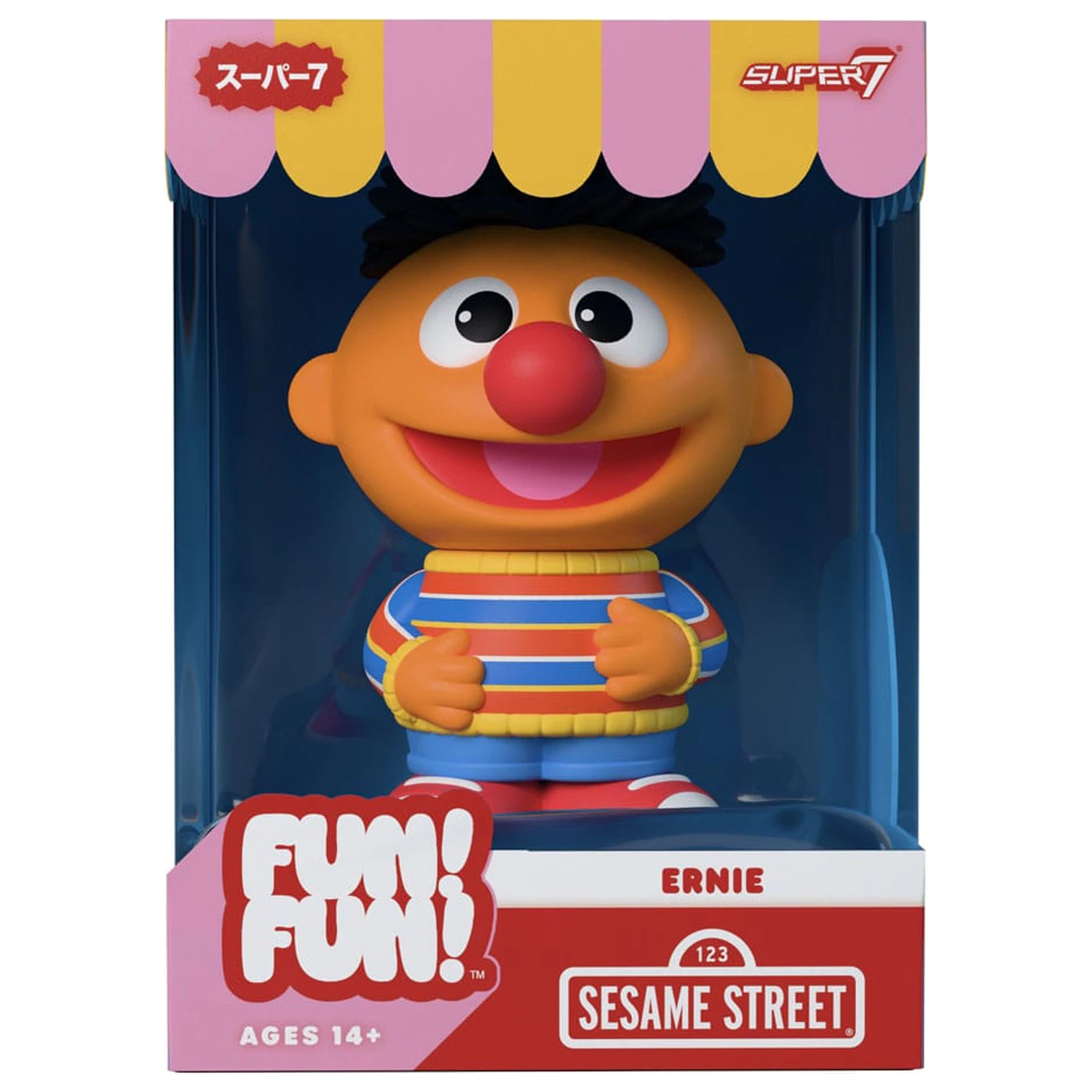 Sesame Street FUN! FUN! Vinyl Figure Wave 02 Ernie 13 cm   product photo