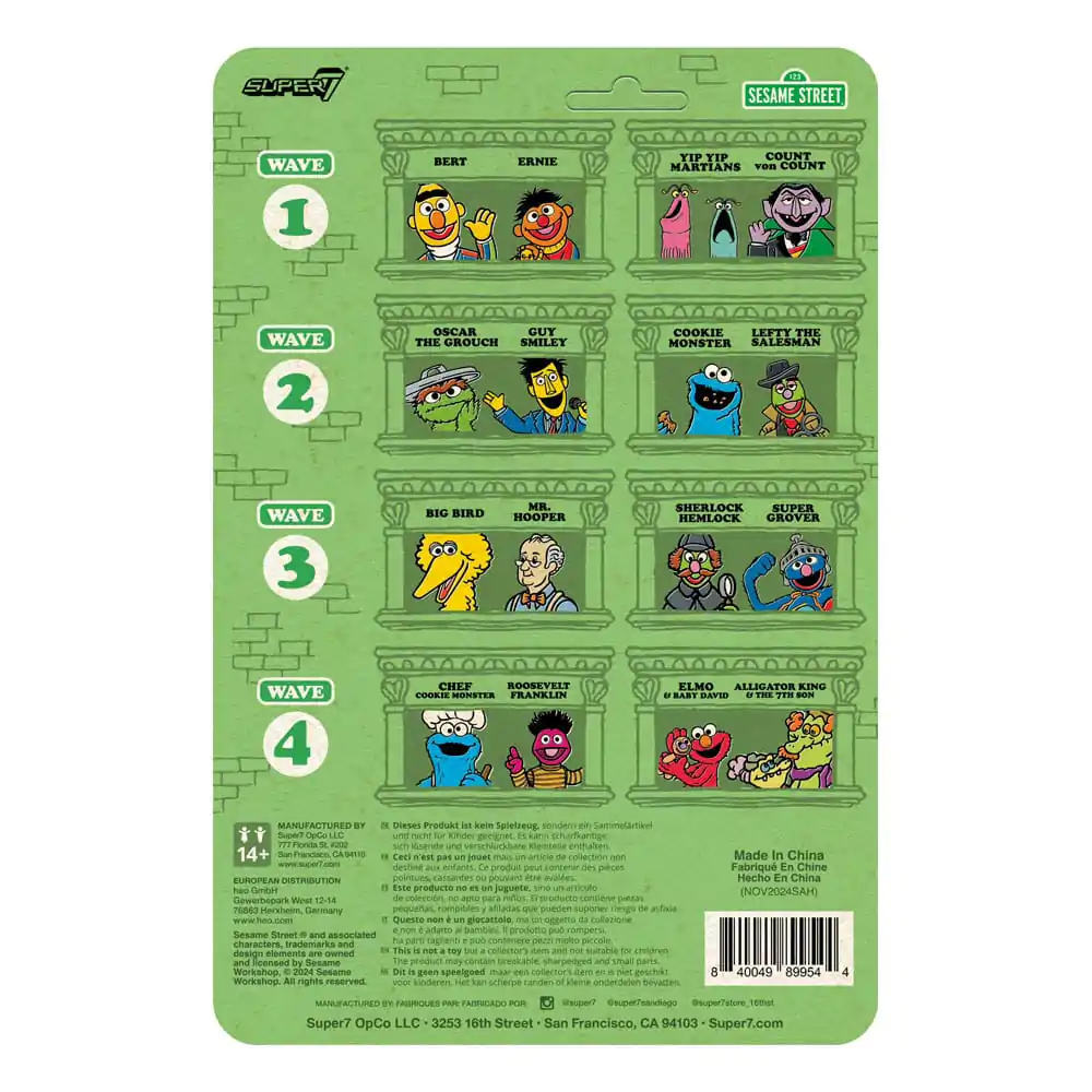 Sesame Street ReAction Action Figure Wave 04 Elmo & Baby David 10 cm product photo