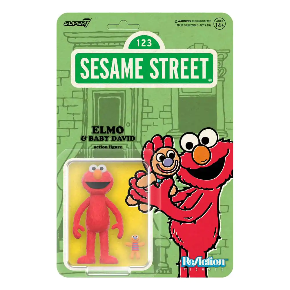 Sesame Street ReAction Action Figure Wave 04 Elmo & Baby David 10 cm product photo