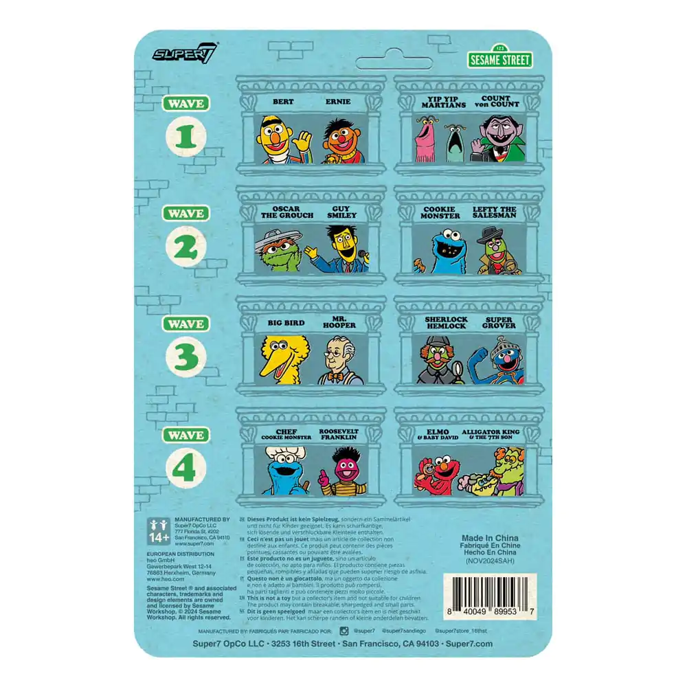 Sesame Street ReAction Action Figure Wave 04 Roosevelt Franklin 10 cm product photo