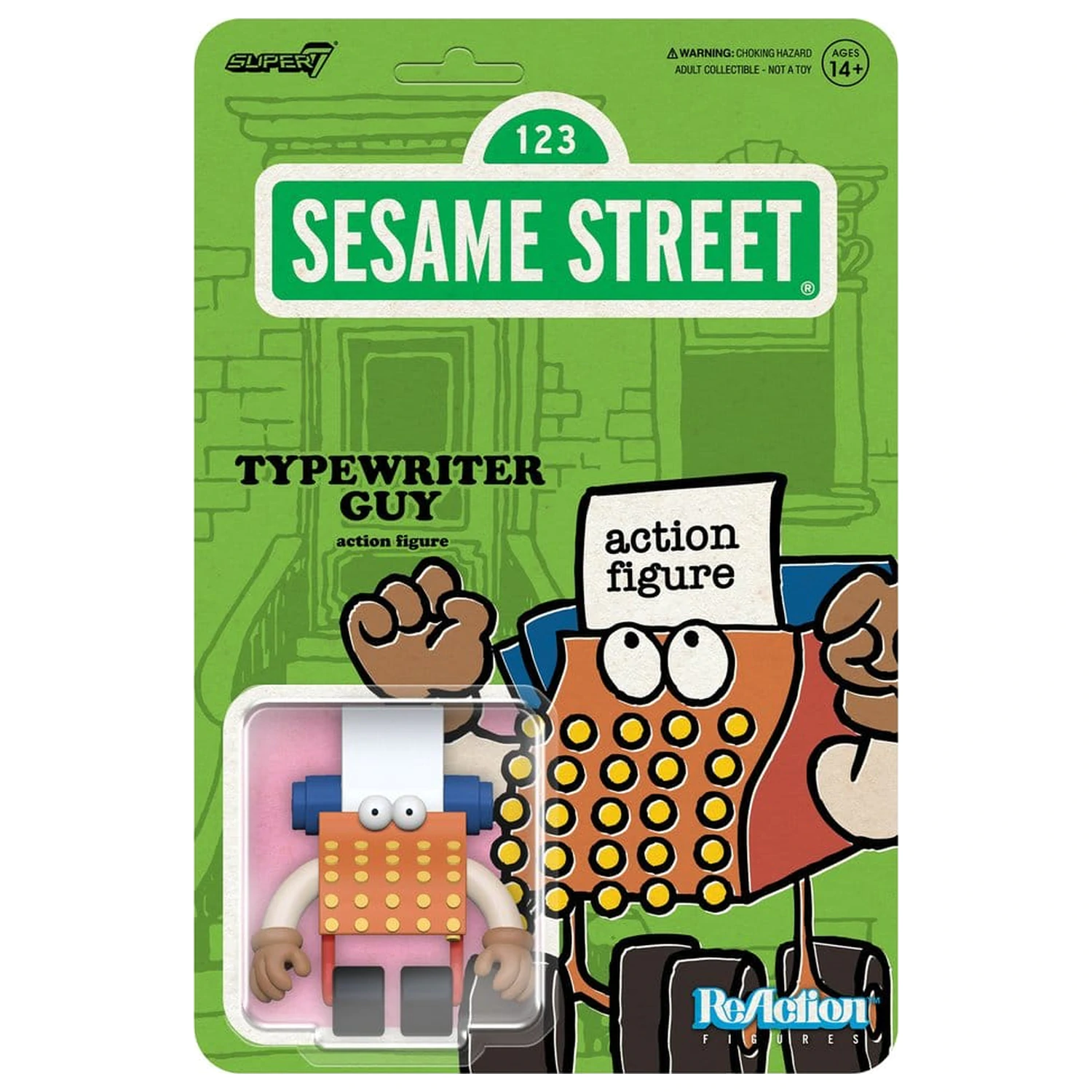 Sesame Street ReAction Action Figure Wave 06 Typewriter Guy 6 cm       product photo