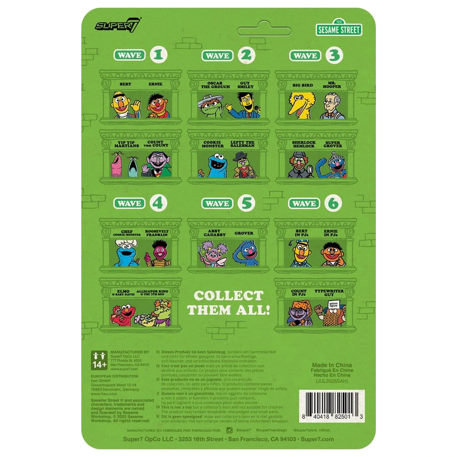 Sesame Street ReAction Action Figure Wave 06 Typewriter Guy 6 cm       product photo