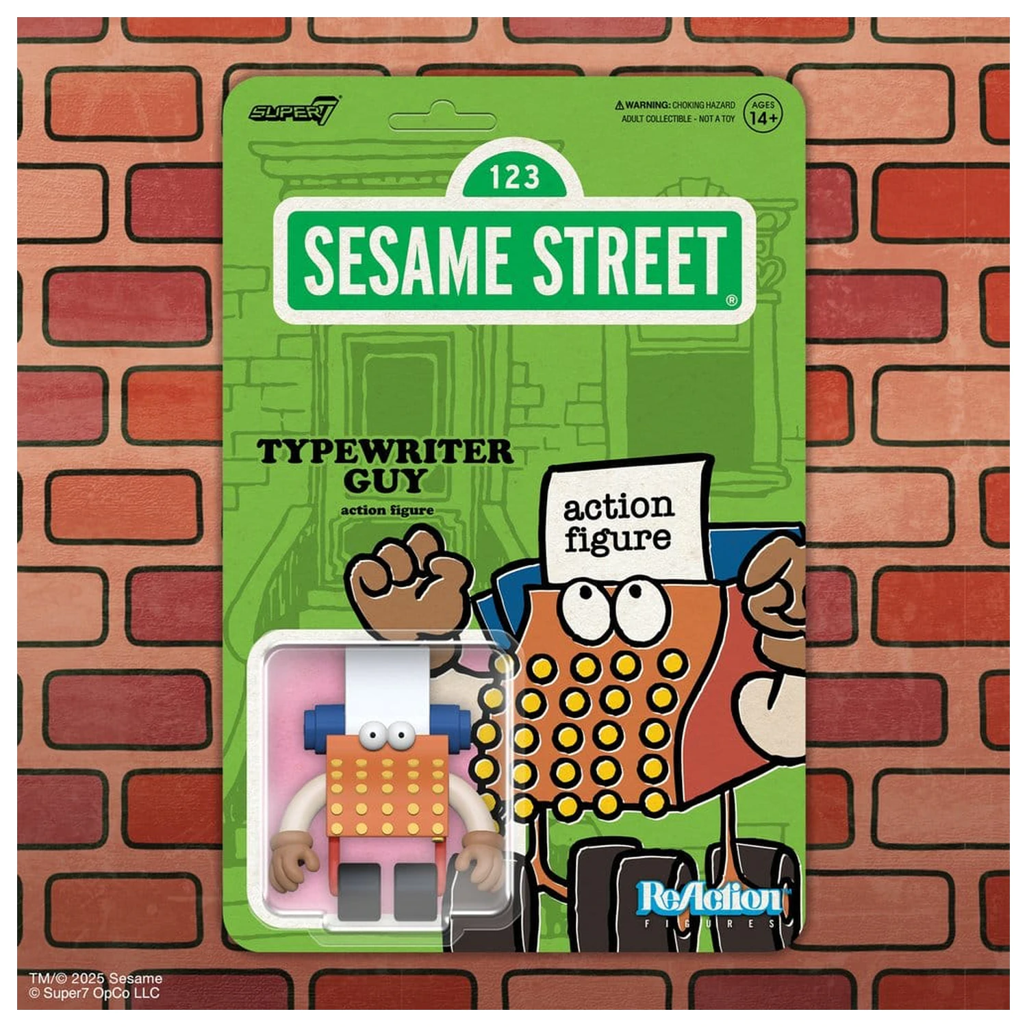 Sesame Street ReAction Action Figure Wave 06 Typewriter Guy 6 cm       product photo