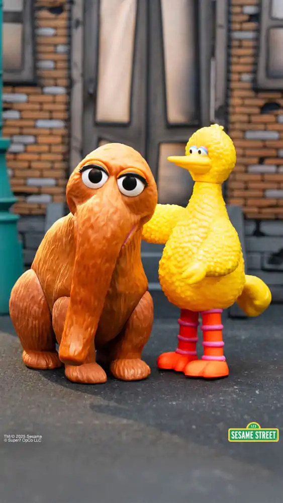 Sesame Street ReAction Action Figures 2-Pack Big Bird and Mr. Snuffleupagus 10 cm product photo