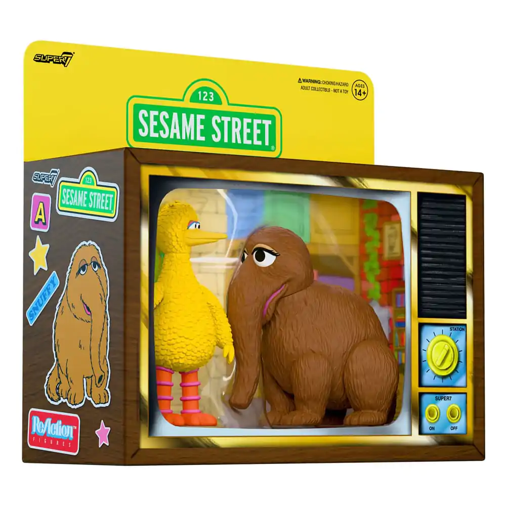 Sesame Street ReAction Action Figures 2-Pack Big Bird and Mr. Snuffleupagus 10 cm product photo