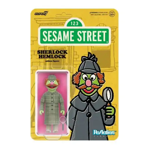 Sesame Street ReAction Action Figure Wave 03 Sherlock Hemlock 10 cm product photo