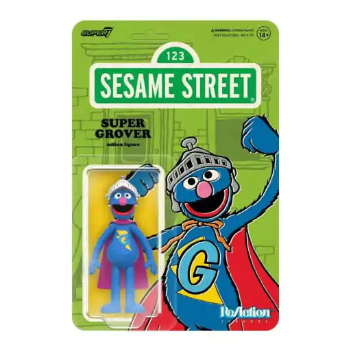 Sesame Street ReAction Action Figure Wave 03 Super Grover 10 cm product photo