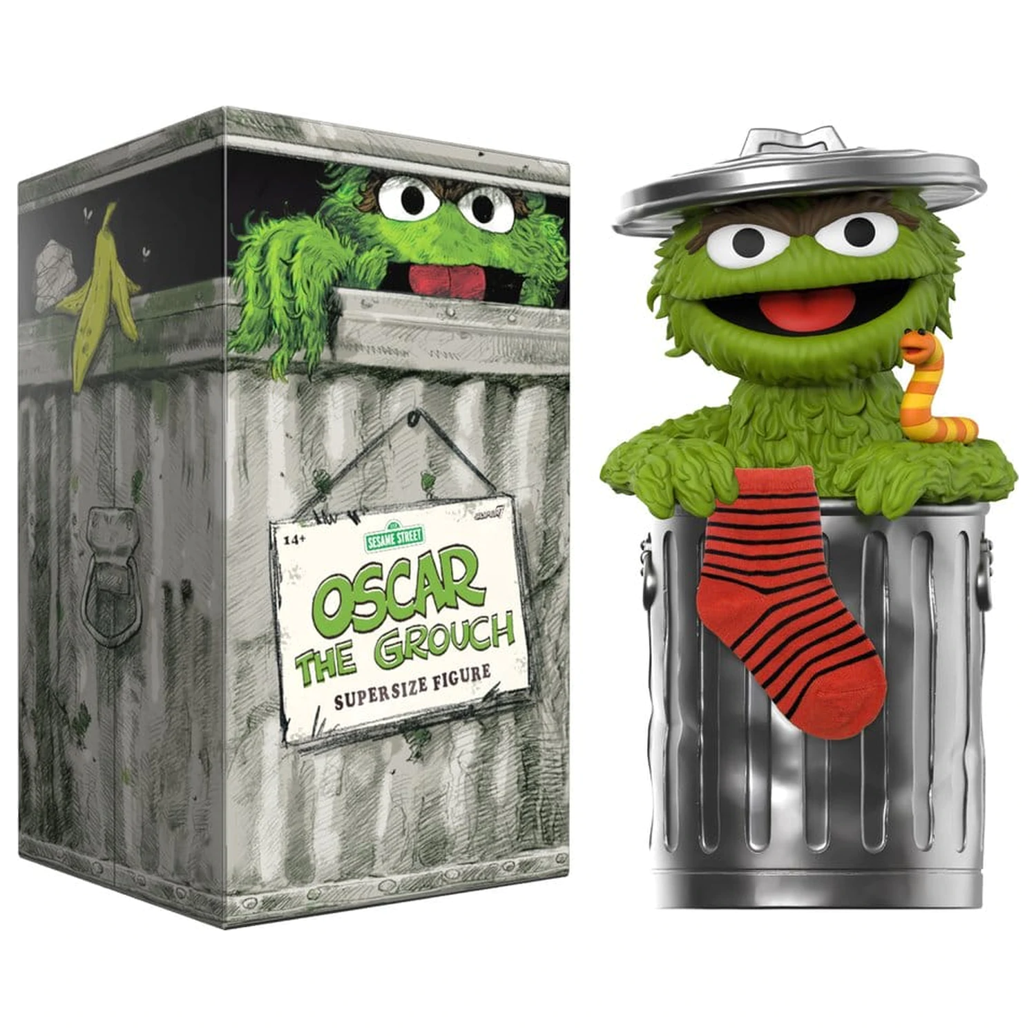 Sesame Street SuperSize Vinyl Figure Oscar The Grouch product photo