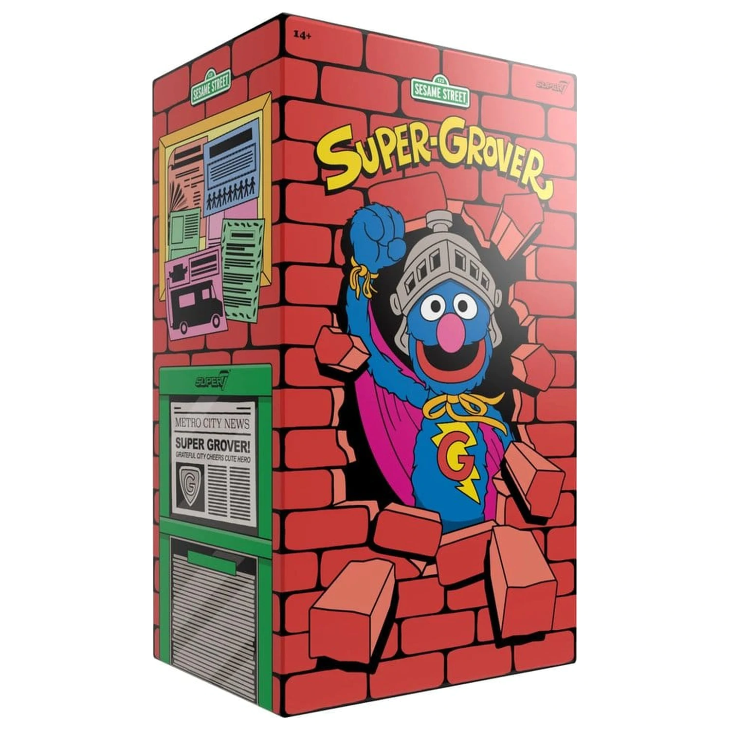 Sesame Street Supersize Vinyl Figure Super Grover 36 cm product photo
