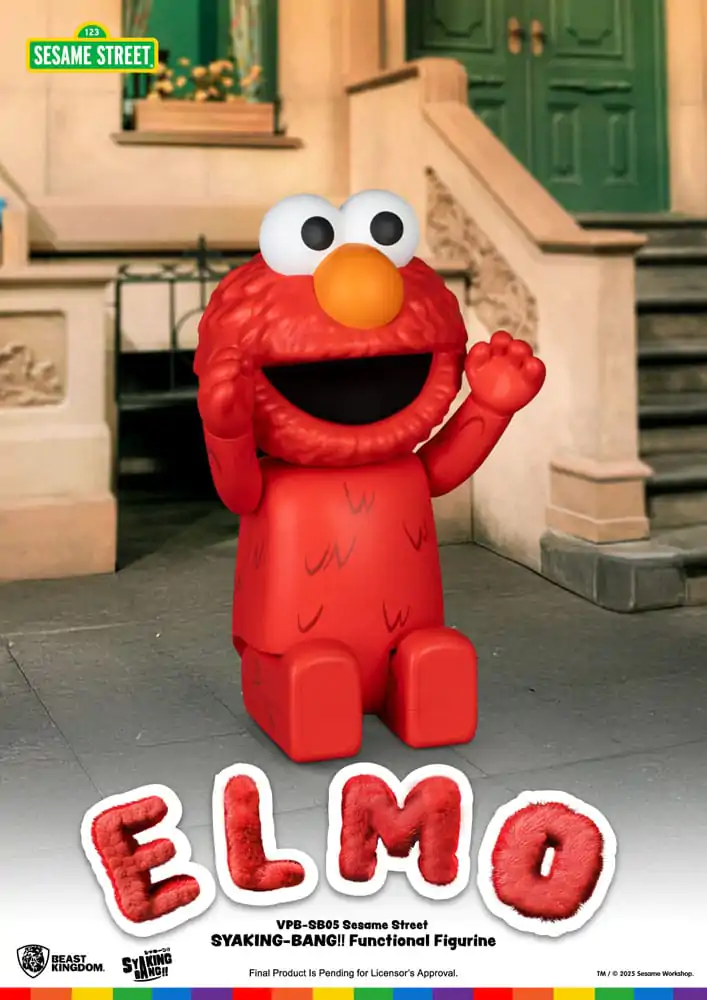 Sesame Street Syaking Bang Vinyl Piggy Bank Elmo 47 cm product photo