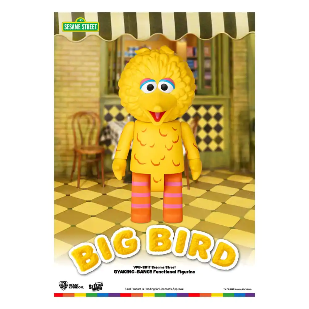 Sesame Street Syaking Bang Series PVC coin bank Big Bird 49 cm product photo