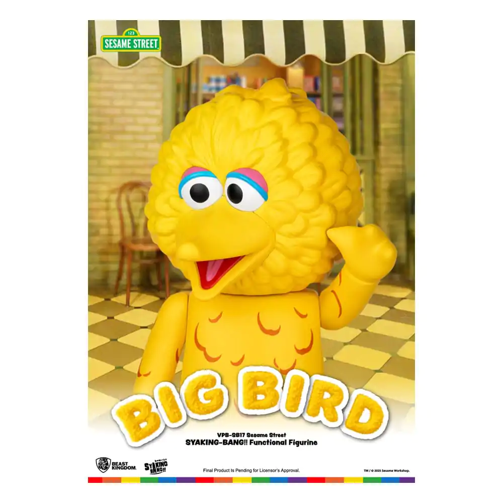 Sesame Street Syaking Bang Series PVC coin bank Big Bird 49 cm product photo