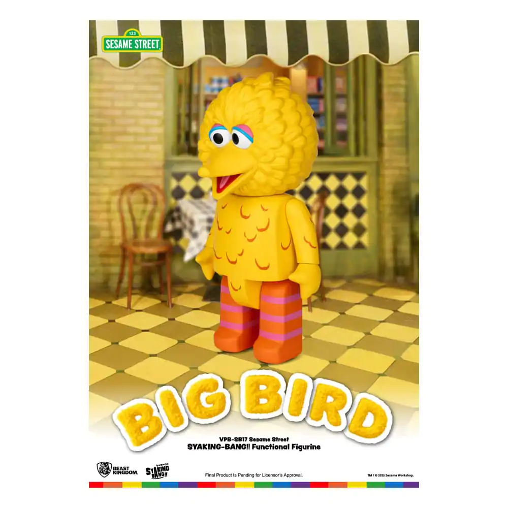 Sesame Street Syaking Bang Series PVC coin bank Big Bird 49 cm product photo