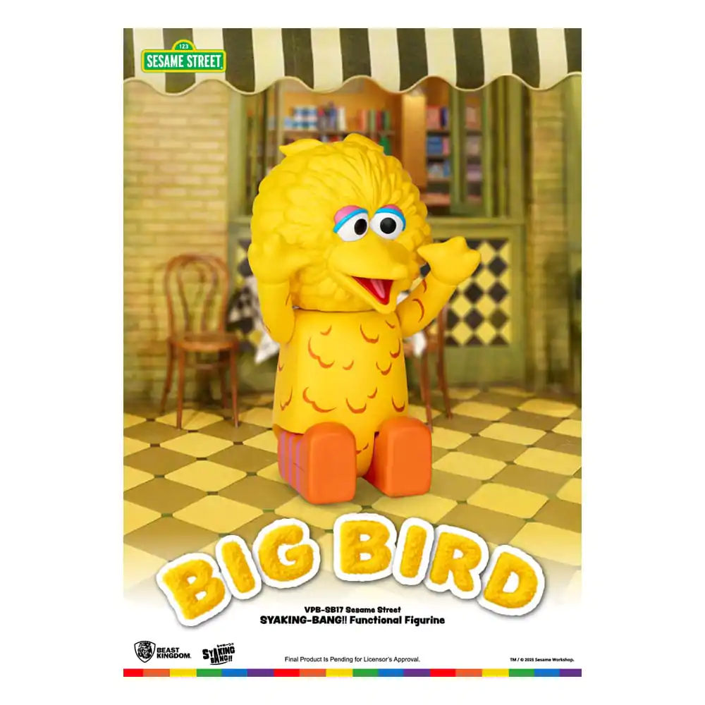 Sesame Street Syaking Bang Series PVC coin bank Big Bird 49 cm product photo