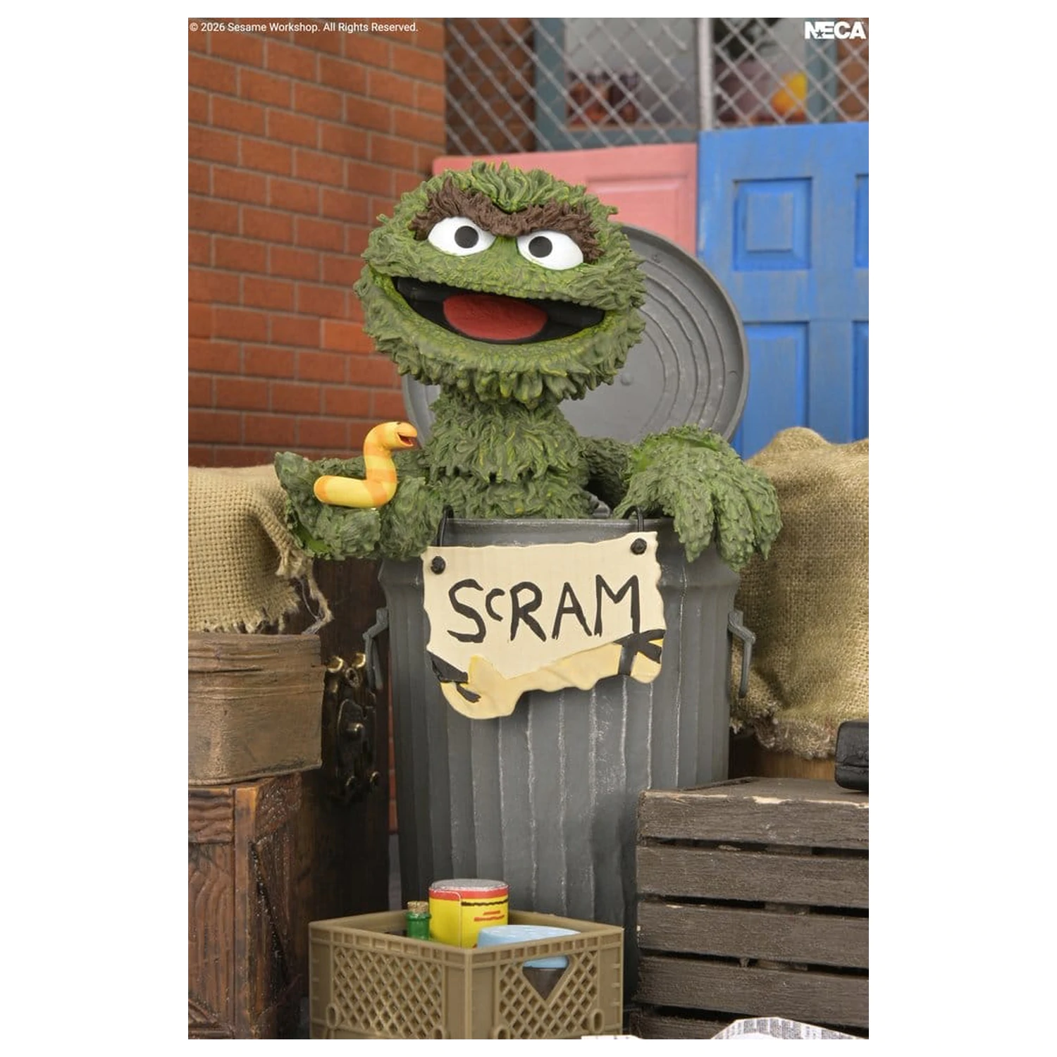 Sesame Street Ultimate Action Figure Oscar the Grouch 18 cm product photo
