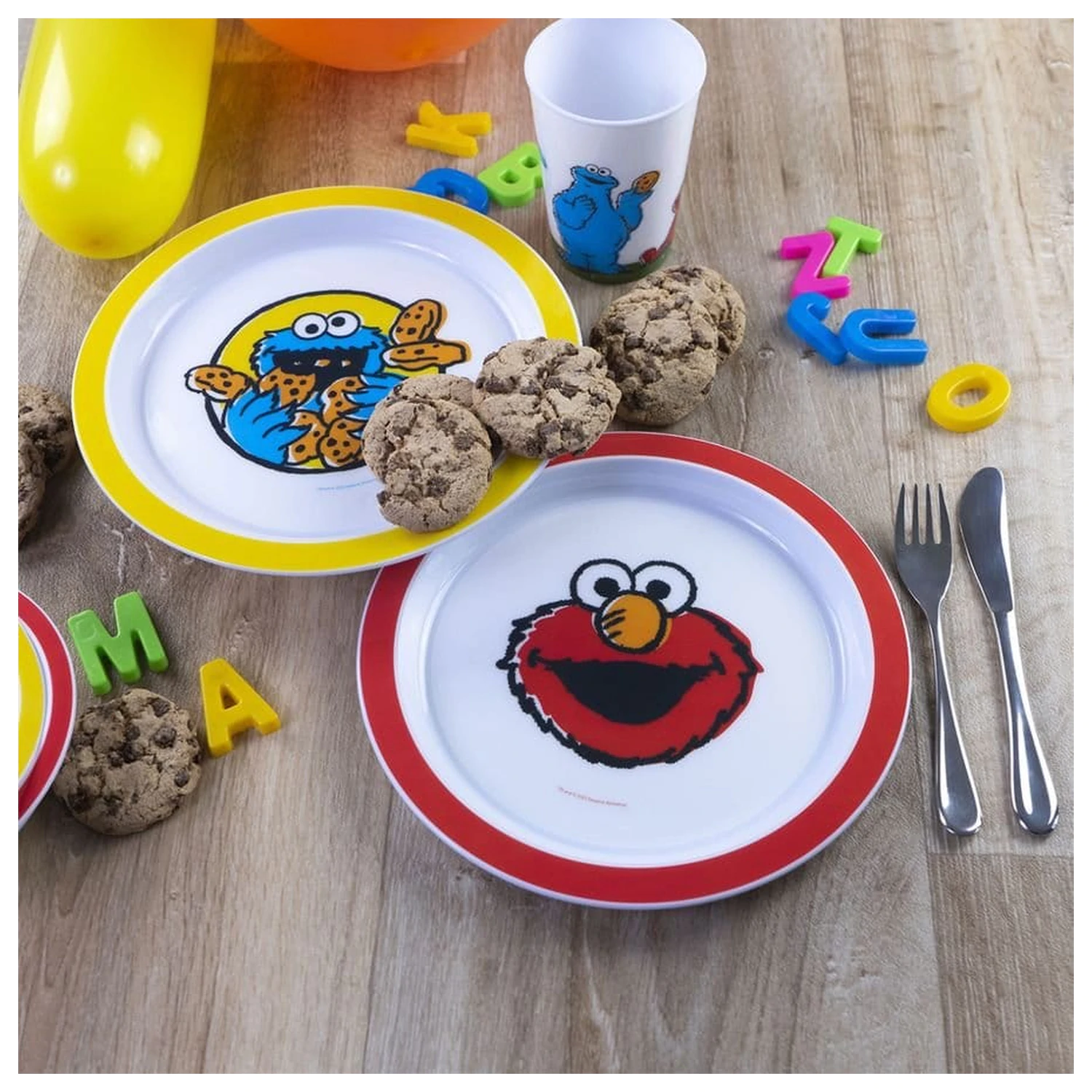 Sesame Street Plate Vintage Kids 2-Pack 22 cm product photo