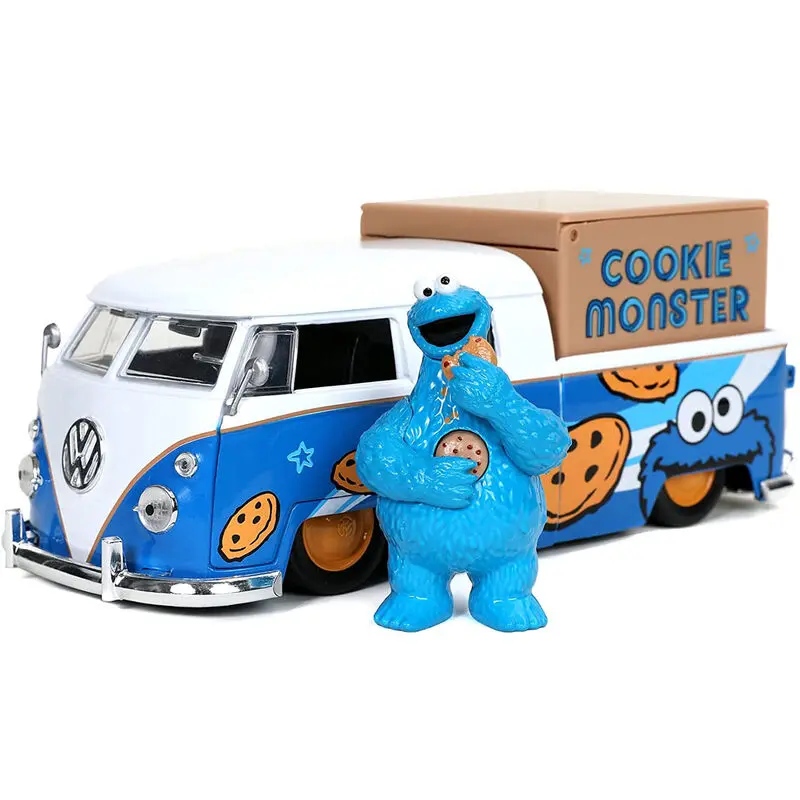 Sesame Street VW 1962 van + Coockie Monster figure set product photo