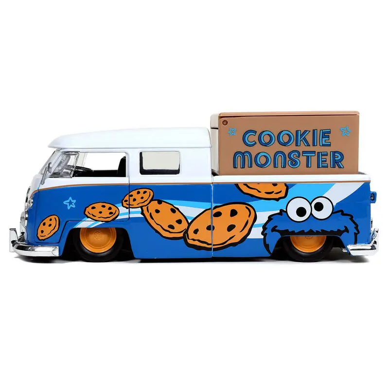 Sesame Street VW 1962 van + Coockie Monster figure set product photo
