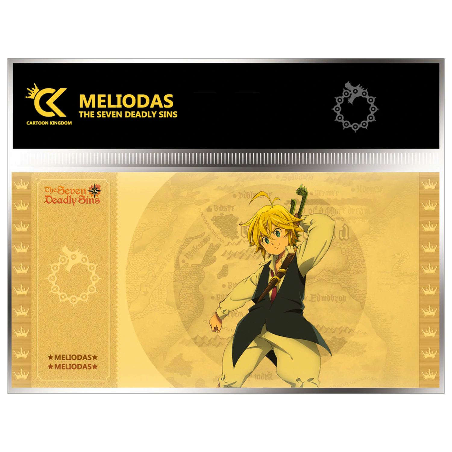 Seven Deadly Sins Meliodas Golden Ticket product photo