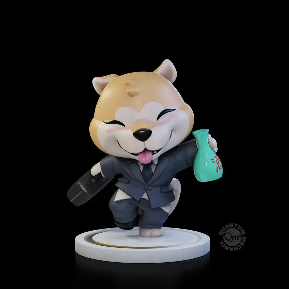 Shiba Inu Collection Qrew Art Premium Vinyl Figure Salaryman 10 cm product photo