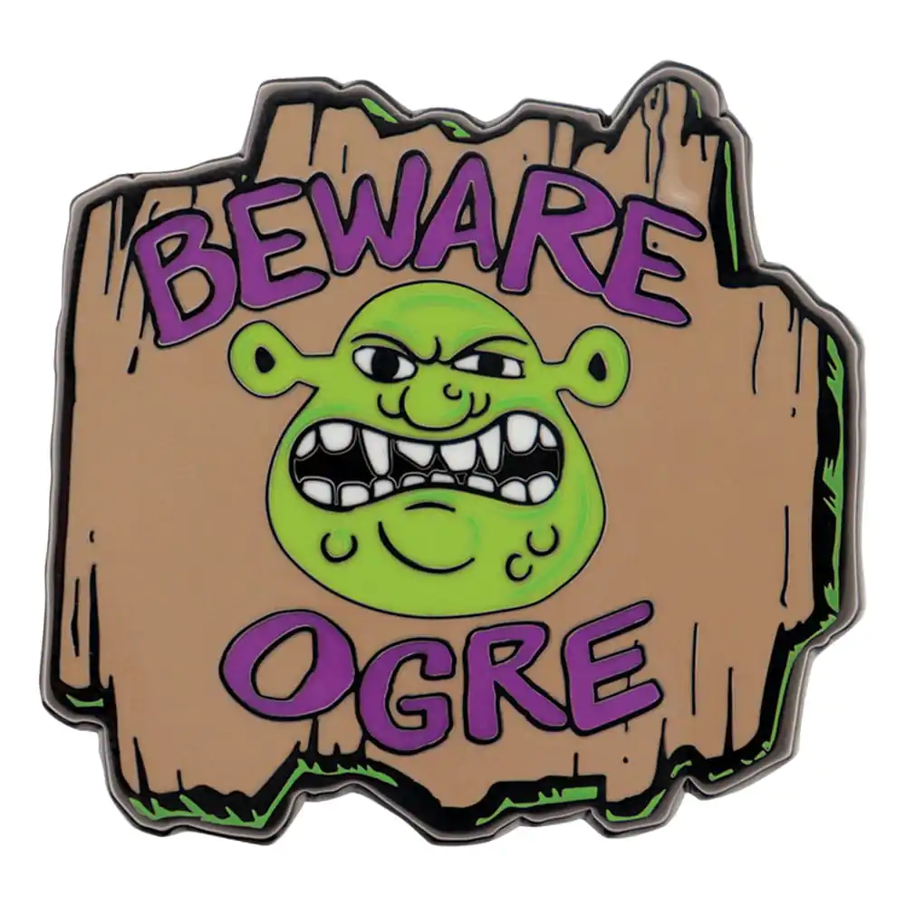 Shrek Pin Badge Beware Ogre Limited Edition product photo