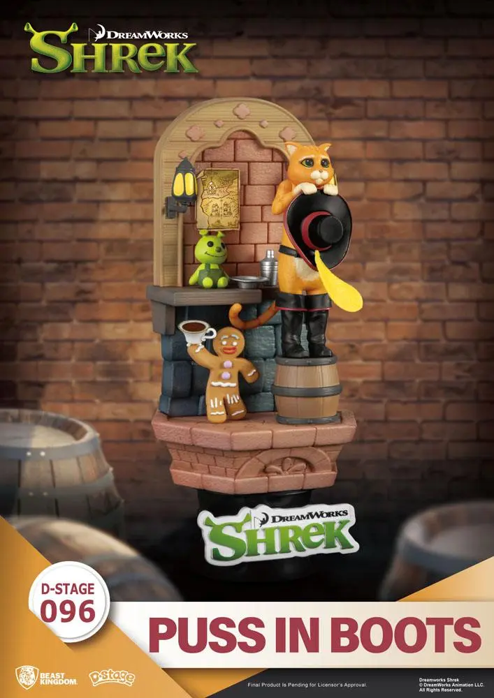 Shrek D-Stage PVC Diorama Puss In Boots Closed Box Version 15 cm product photo
