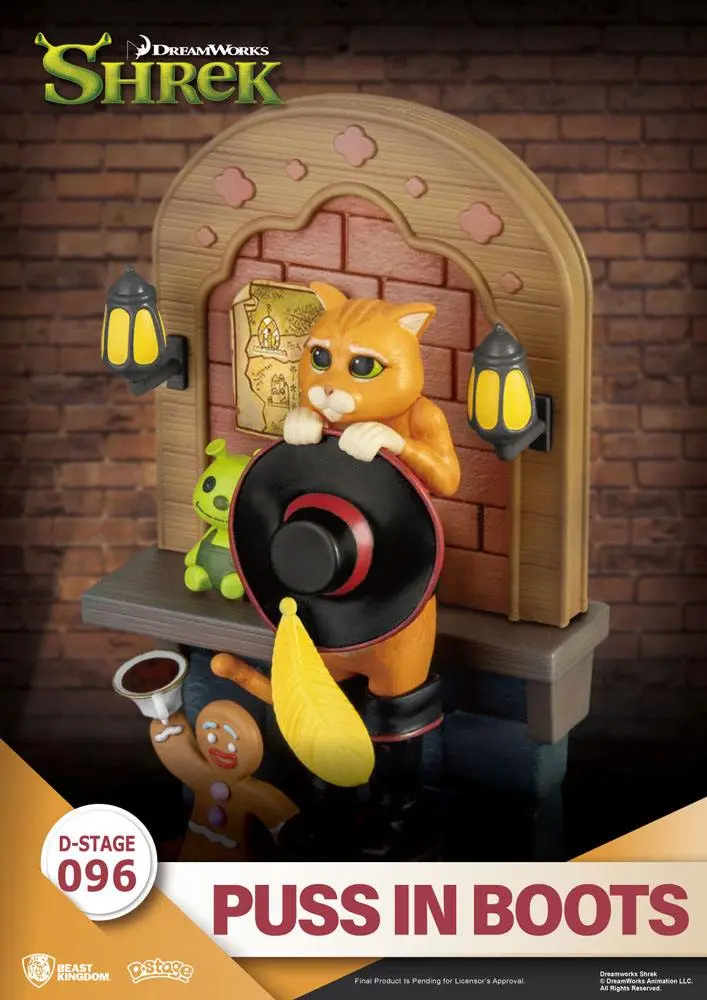 Shrek D-Stage PVC Diorama Puss In Boots Closed Box Version 15 cm product photo