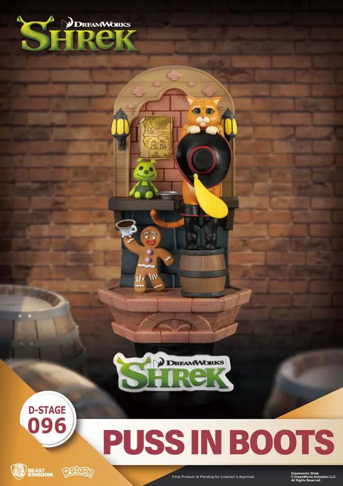Shrek D-Stage PVC Diorama Puss In Boots Closed Box Version 15 cm product photo