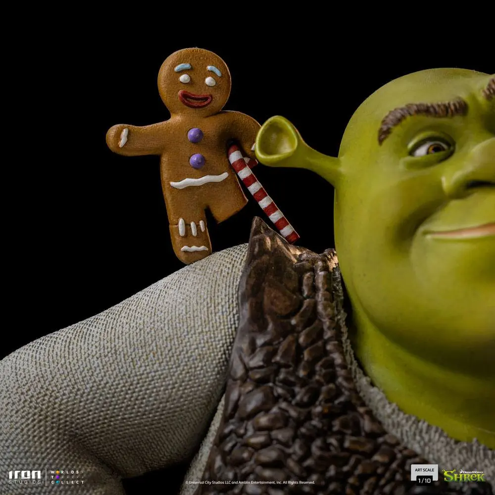 Shrek Deluxe Art Scale Statue 1/10 Shrek, Donkey and The Gingerbread Man 26 cm termékfotó