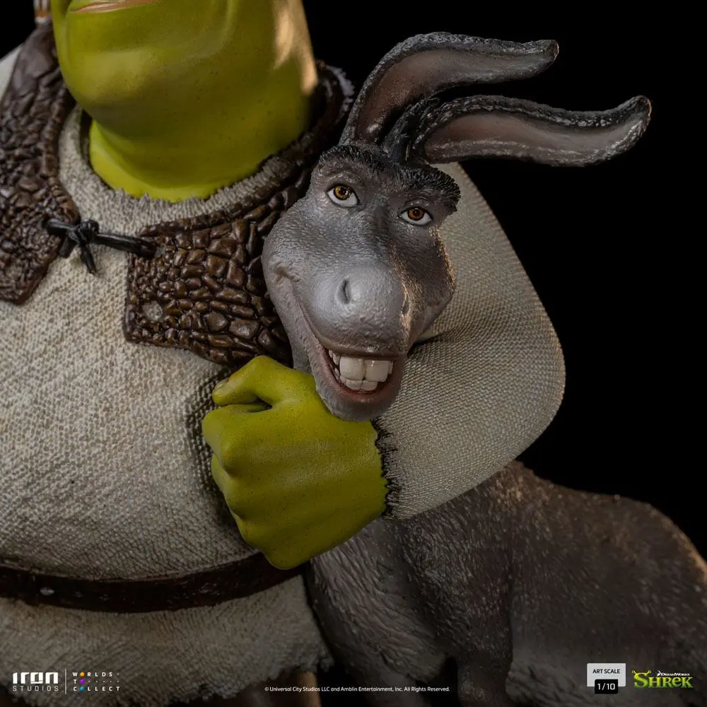 Shrek Deluxe Art Scale Statue 1/10 Shrek, Donkey and The Gingerbread Man 26 cm termékfotó