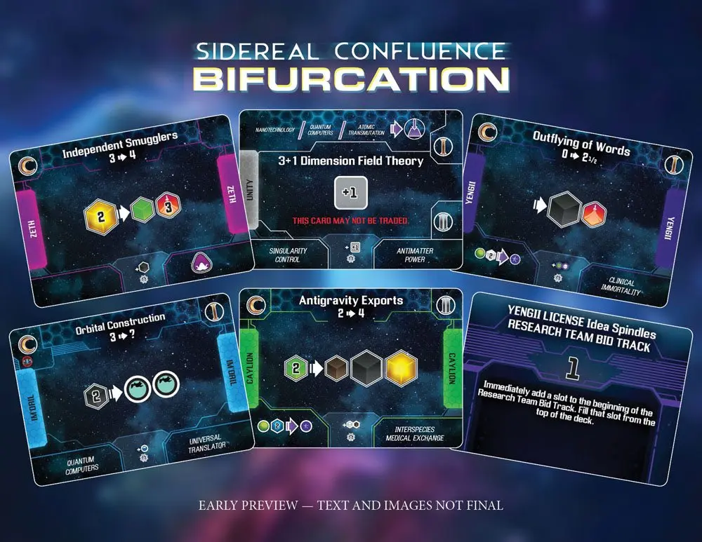Sidereal Confluence Board Game Expansion Bifurcation *English Version* product photo