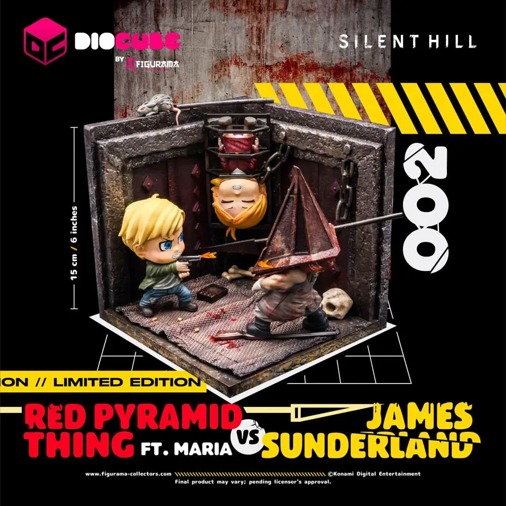 Silent Hill DioCube PVC Diorama Silent Hill 2 Red Pyramid Thing Vs James Sunderland Ft. Maria 15 cm termékfotó