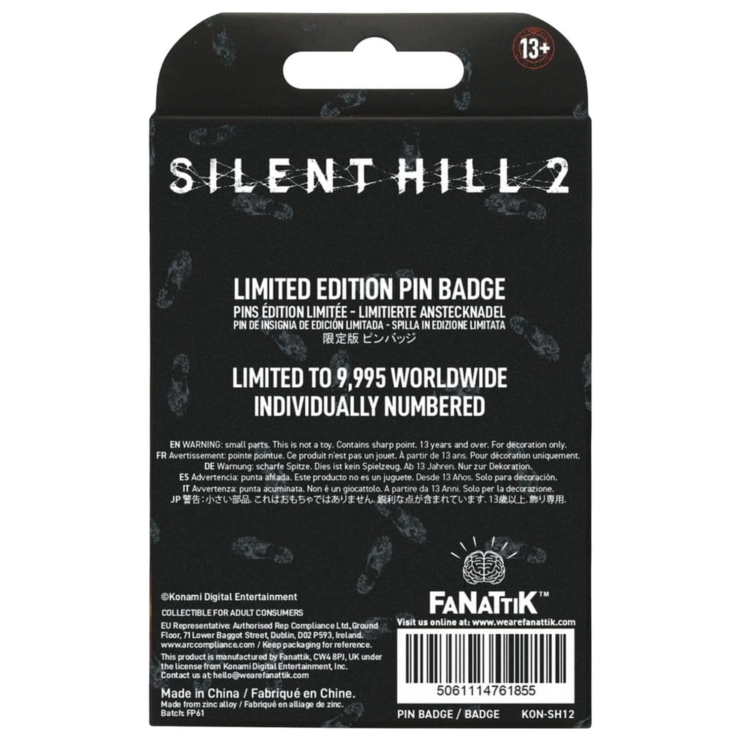 Silent Hill Pin Badge Welcome to Silent Hill Limited Edition product photo
