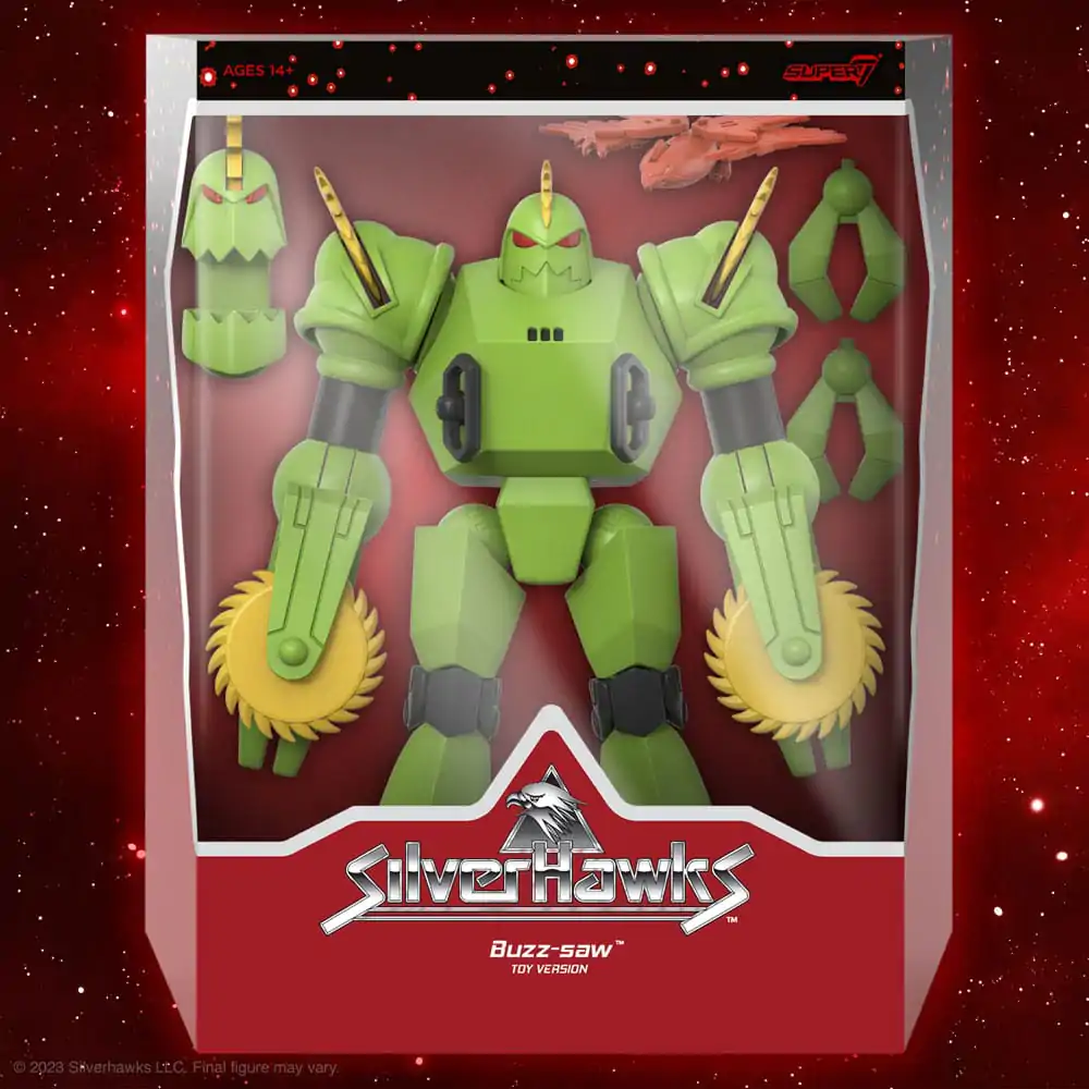 SilverHawks Ultimates Action Figure Buzz-Saw (Toy Version) 18 cm termékfotó