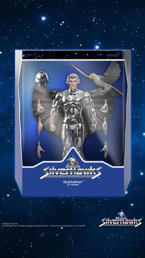 SilverHawks Ultimates Action Figure Quicksilver (Toy Version) 18 cm termékfotó