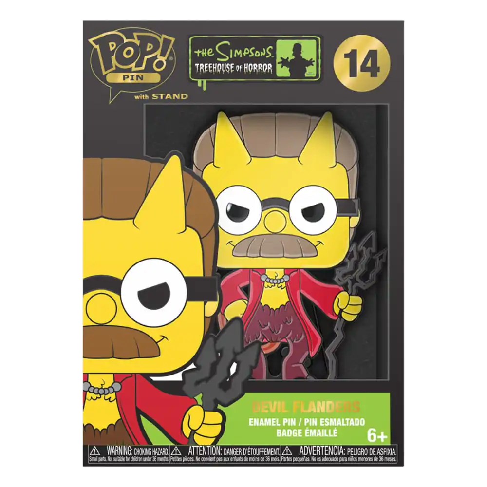 Simpsons Horror Loungefly POP! Enamel Pin Devil Flanders 10 cm termékfotó