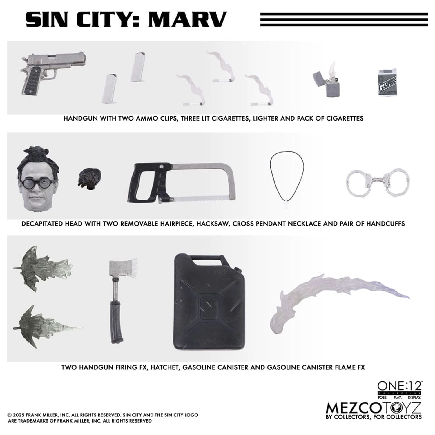 Sin City Action Figure 1/12 Marv 17 cm product photo