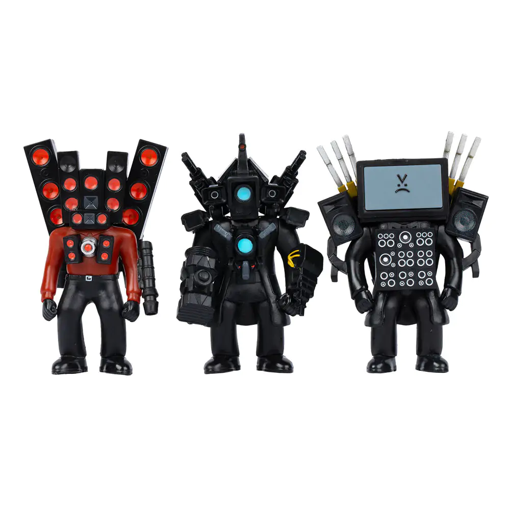 Skibidi Toilet Titan Collection pack 3 figures product photo